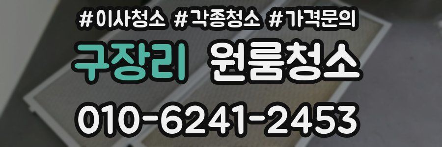 구장리 이사청소