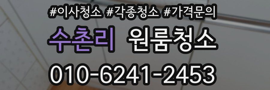 수촌리 이사청소