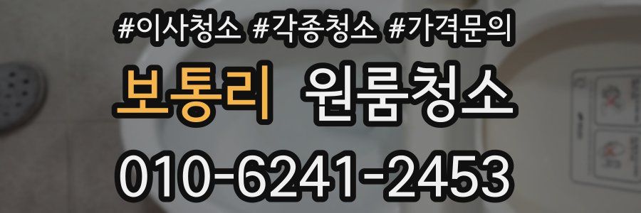 보통리 이사청소