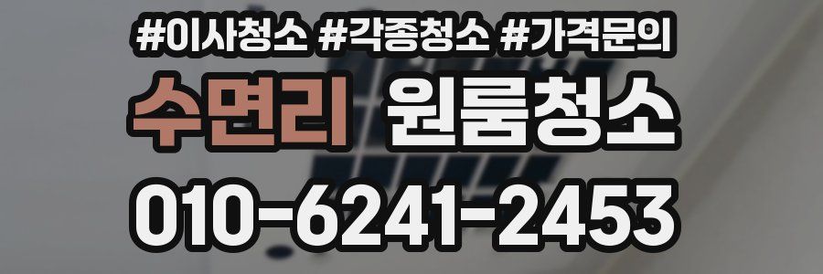 수면리 이사청소