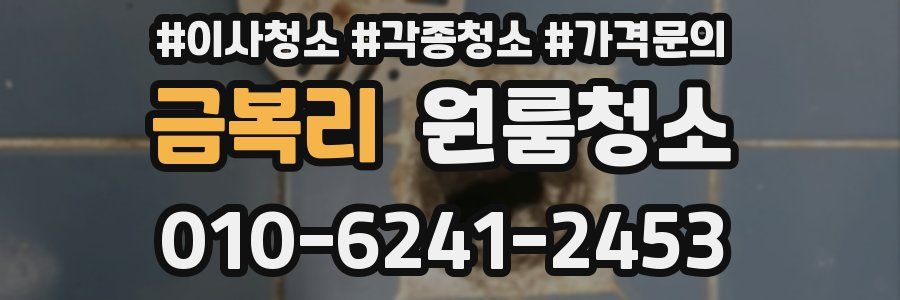 금복리 이사청소