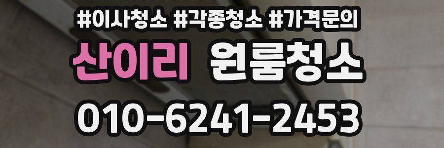 산이리 이사청소