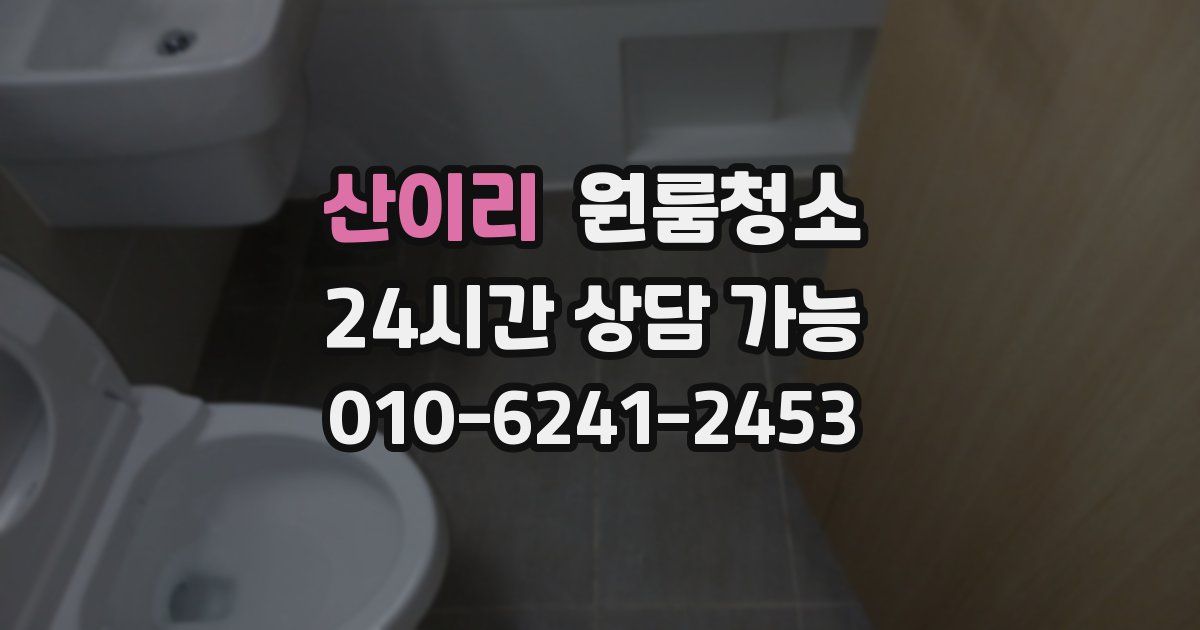 산이리 입주청소