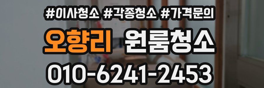 오향리 이사청소