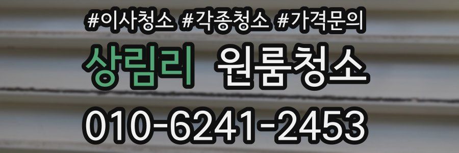 상림리 이사청소