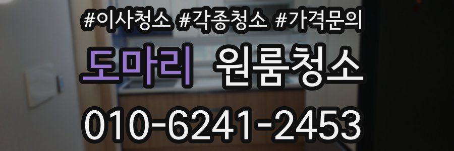 도마리 이사청소