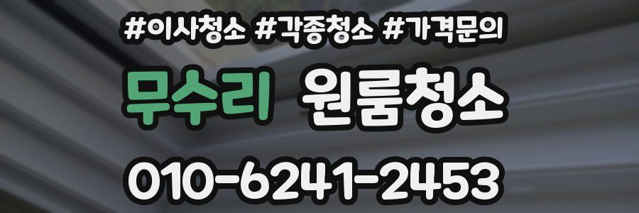 무수리 이사청소
