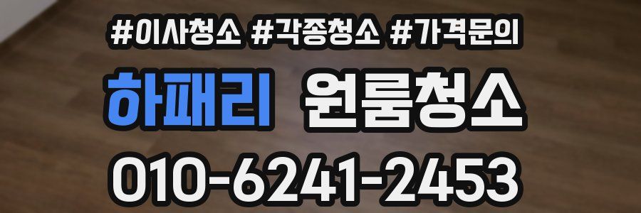 하패리 이사청소