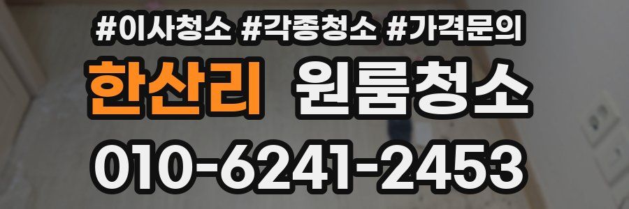 한산리 이사청소