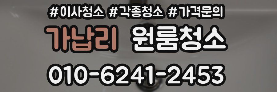 가납리 이사청소