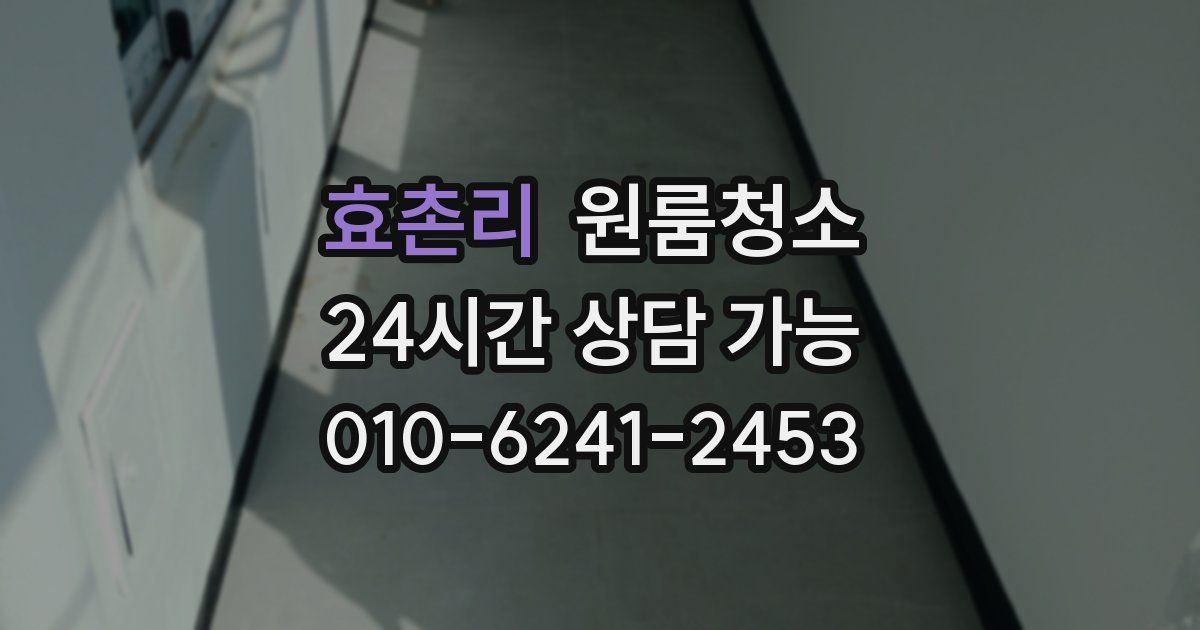 효촌리 입주청소