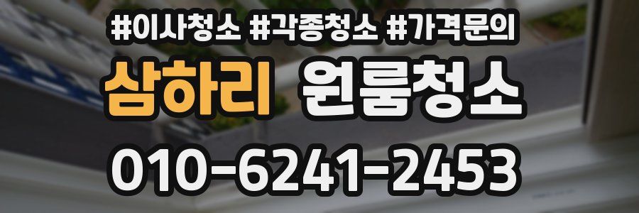 삼하리 이사청소