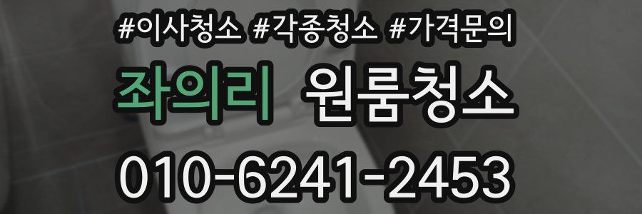 좌의리 이사청소