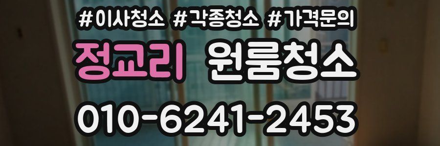 정교리 이사청소