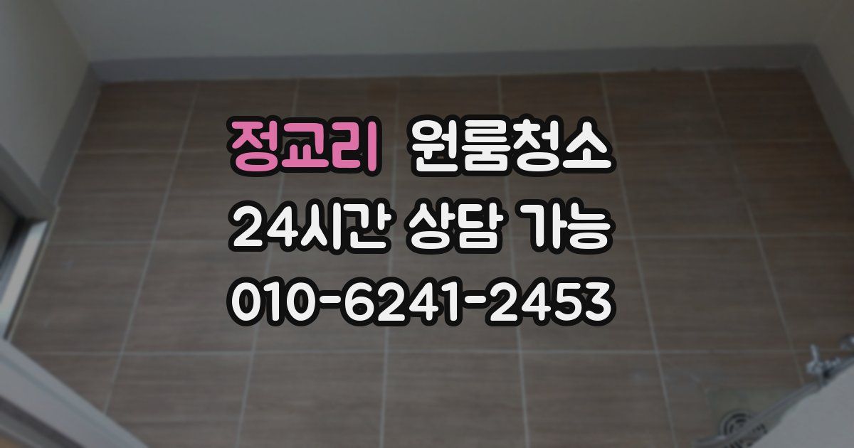 정교리 입주청소