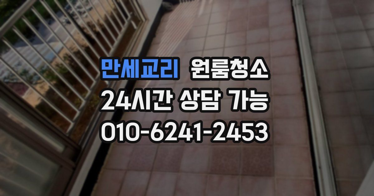 만세교리 입주청소