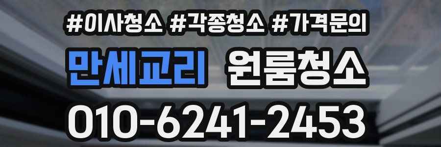 만세교리 이사청소