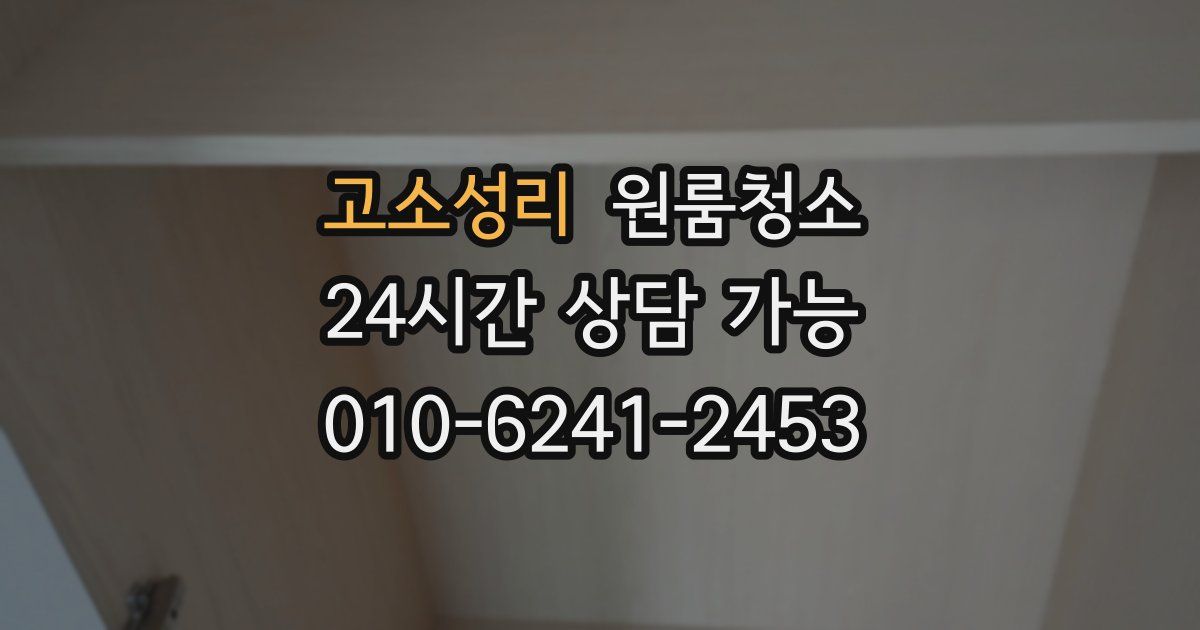 고소성리 입주청소