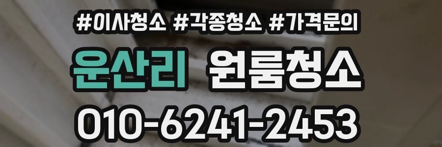 운산리 이사청소