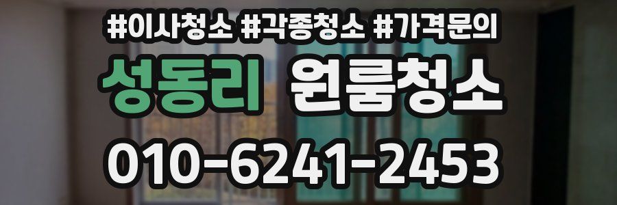 성동리 이사청소