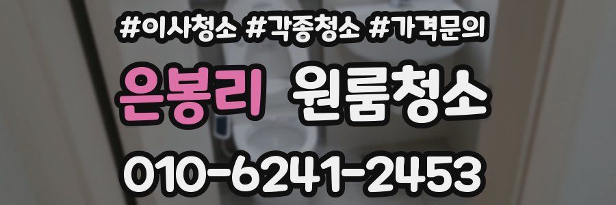 은봉리 이사청소