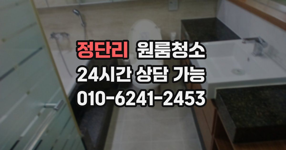 정단리 입주청소