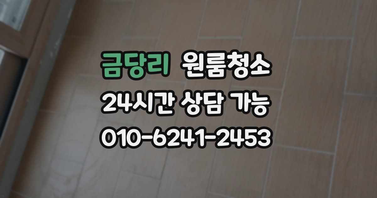 금당리 입주청소