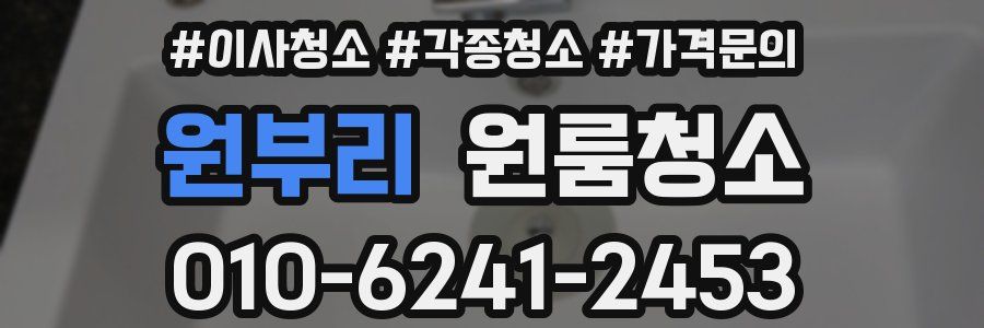 원부리 이사청소