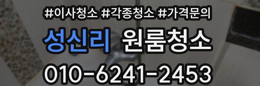 성신리 이사청소