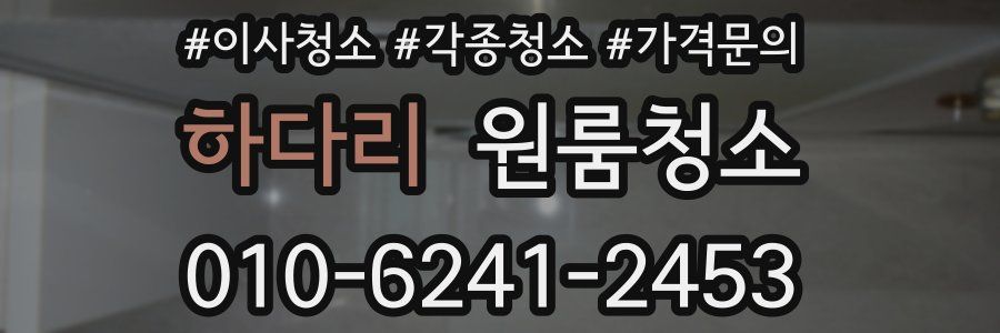 하다리 이사청소