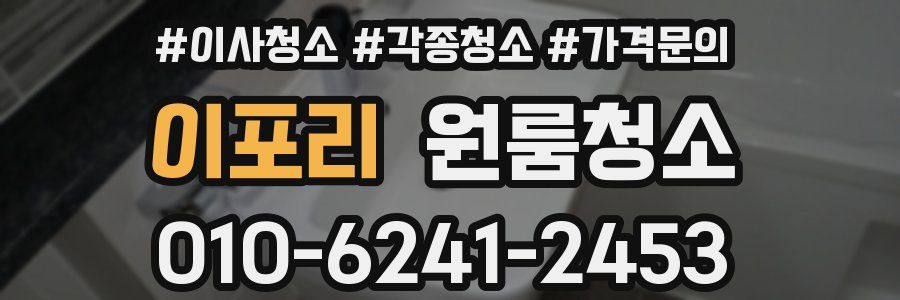 이포리 이사청소