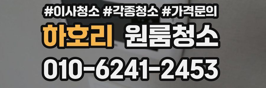 하호리 이사청소