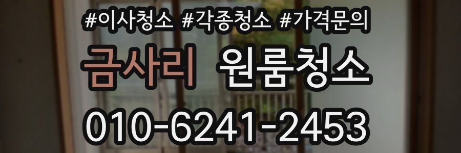 금사리 이사청소