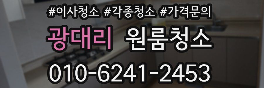 광대리 이사청소