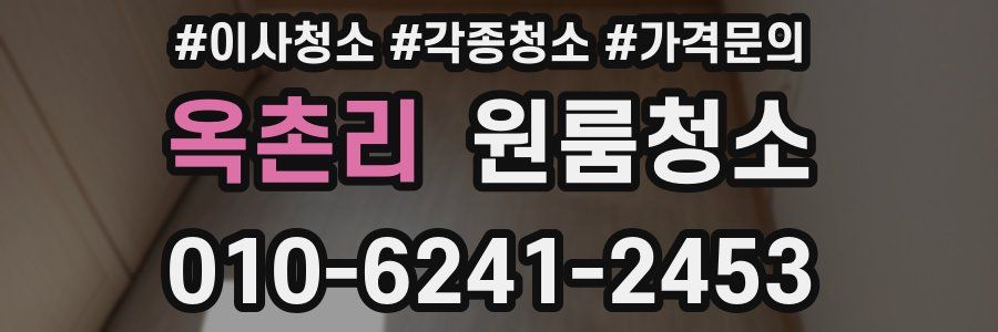 옥촌리 이사청소