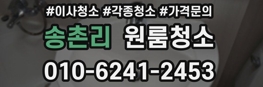 송촌리 이사청소