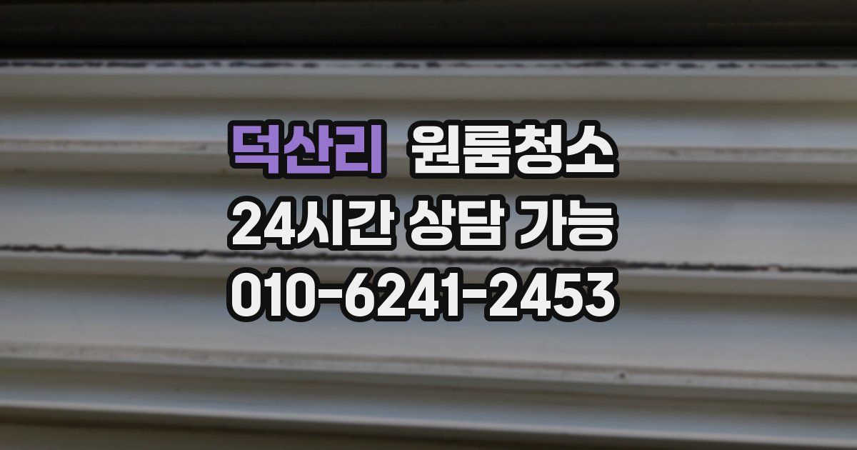 덕산리 입주청소