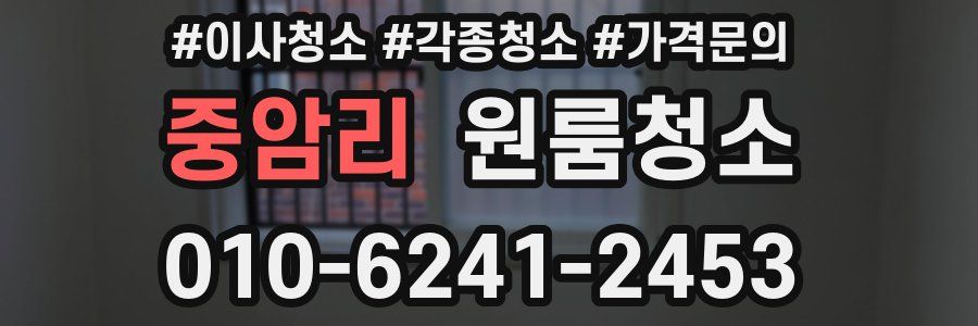 중암리 이사청소