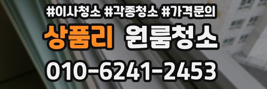 상품리 이사청소