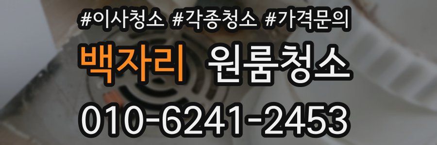 백자리 이사청소