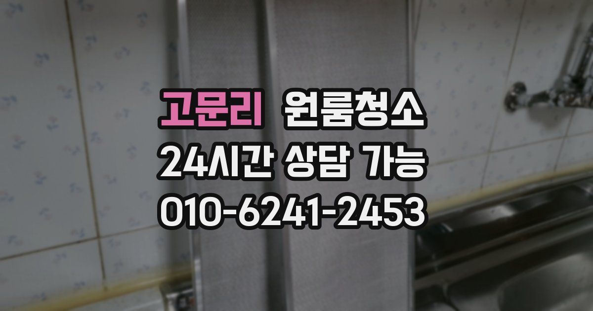 고문리 입주청소