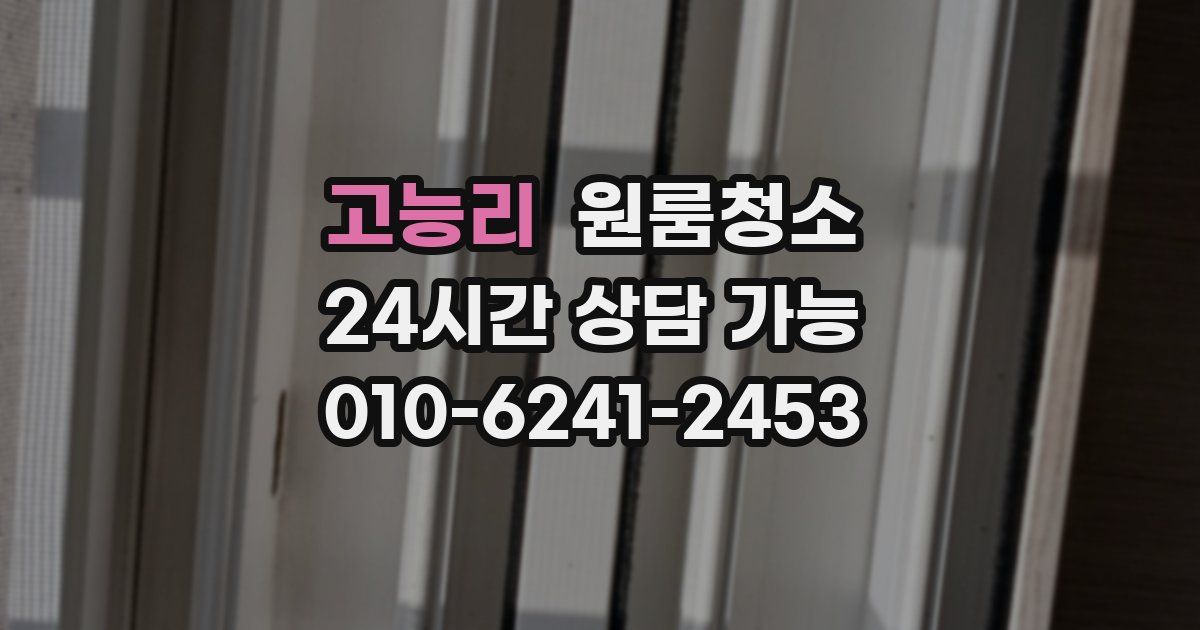 고능리 입주청소