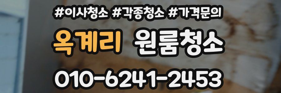 옥계리 이사청소