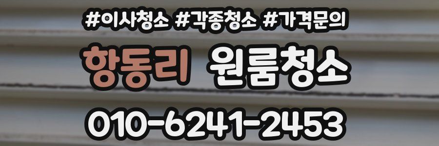 항동리 이사청소