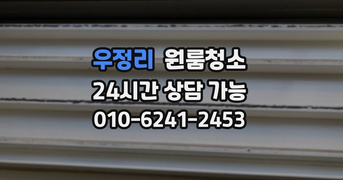 우정리 입주청소