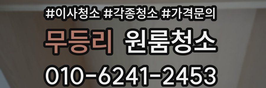 무등리 이사청소