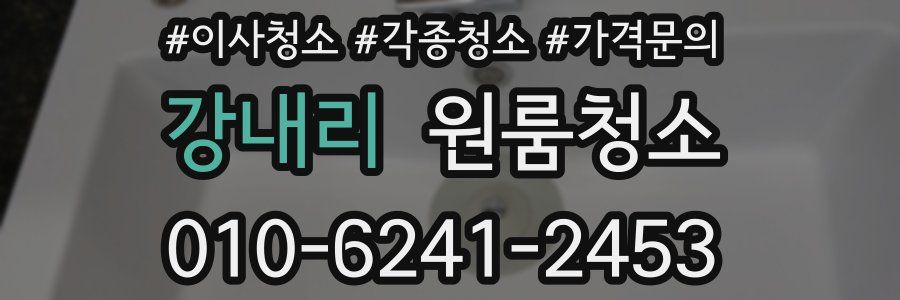 강내리 이사청소