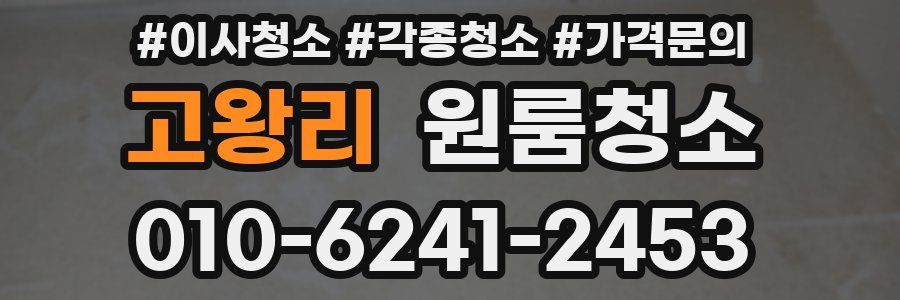 고왕리 이사청소