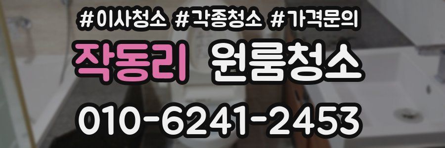 작동리 이사청소