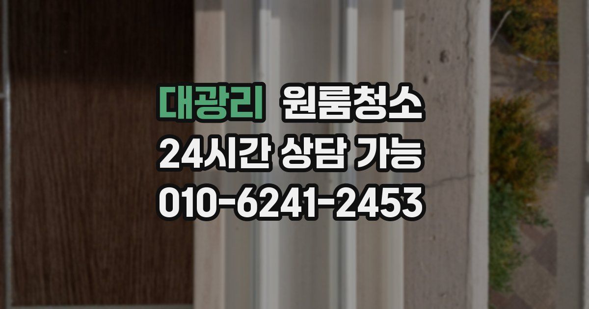 대광리 입주청소